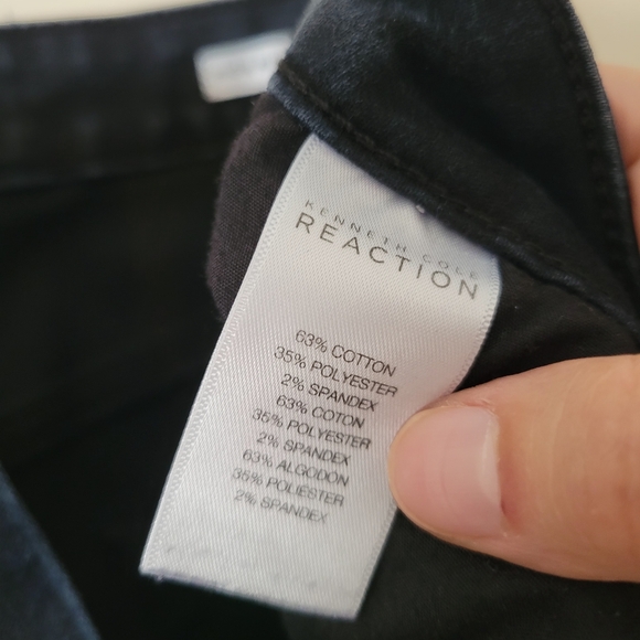 Kenneth Cole High Rise Skinny Dark Jeans With Zipper At The Ankle - Picture 5 of 9